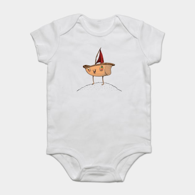 Land Boat Baby Bodysuit by idrawcartoons